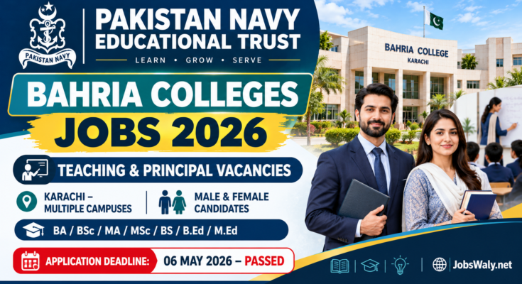 Pakistan Navy Educational Trust Jobs