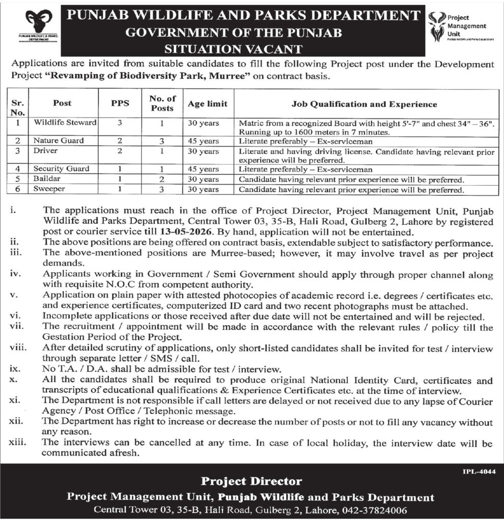 Punjab Wildlife and Parks Department