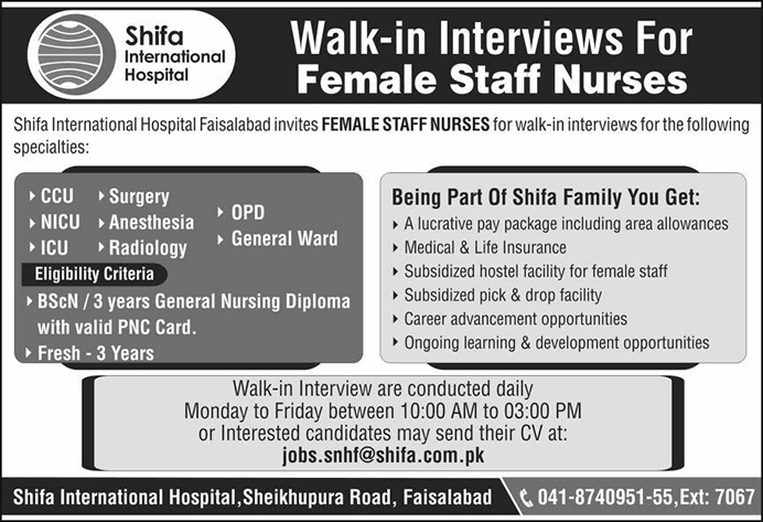 Shifa International Hospital Jobs
