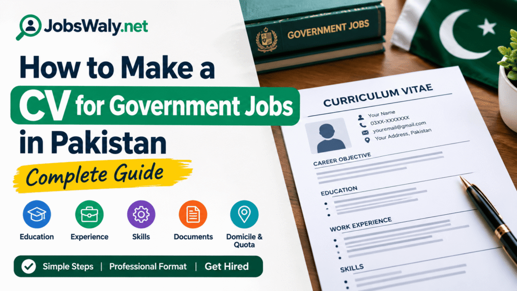 How to Make a CV for Government Jobs in Pakistan